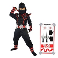 Kids Deluxe Ninja Cosplay Costume Halloween Japanese Anime Costume Boys Girls Ninja Suit