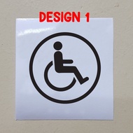 PWD Sticker logo circle, vinyl cutout sticker