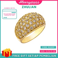 [RG5091] Cincin BARIS BESAR ZHULIAN Gold Plated Ring Jewellery Cincin Zhulian Original Zhulian Ring