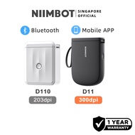 NIIMBOT D110 Label Maker 10-15mm D11, Portable Bluetooth Sticker Printer with Mobile APP