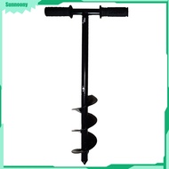 Sunnoony Manual Hand Earth Auger Drill Digger Drill 4" Bore