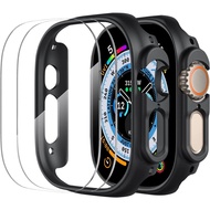 Glass+Case for Apple Watch case Hard PC 8 Pro 49mm Cover for Apple Watch Ultra Cover+Screen Protector Film