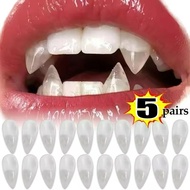 [ Halloween Decoration ] Halloween Vampire Fangs Fake Teeth - Masquerade Teeth - Resin Vampire False