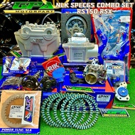 NLK PERFORMANCE COMBO SET RS150 RSX150 SPEC65 SUPERHEAD PORTING CNC V5 22/25 SUPER CERAMIC ULTRA+ BL