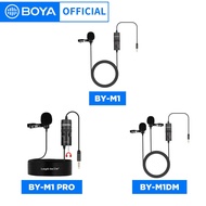 BOYA Condenser Professional Lavalier Lapel Microphone BY-M1/M1PRO/M1DM For PC Camera Youtube Recording Blogger Podcast