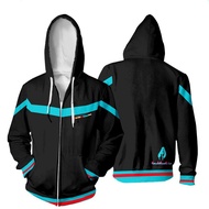 NEW Fashion Anime Women/Men's Hatsune Miku Sport Hoodies Graphic Printed Casual COSPLAY Costume Jacket Sweatshirts with Zipper