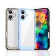 For iPhone 17 iPhone 17 Air iPhone 17 Pro Max iPhone 17 Pro Cover TPU Clear PC + Silicone Shockproof