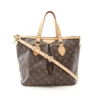 LOUIS VUITTON Palermo PM 單肩包 手提包 M40145 Monogram 帆布 棕色 二手 LV