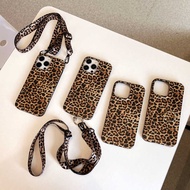 Foreign Trade Retro European American Leopard Print Suitable for Apple 17 Phone Case 16pro max Lanya