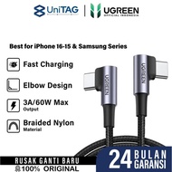 [[Promo]] UGREEN Fast Charging Data Cable for iphone 16 15 Pro Max Plus Samsung Charger USB Type C t