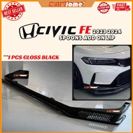 HONDA CIVIC FE 2022 2023 2024 SPOONS FRONT DIFFUSER LIP CIVIC FE LIPS 1PC Gloss Black