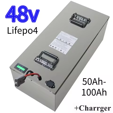 DS 48V Lifepo4 50AH 80Ah 100Ah lithium battery pack for Ryobi RM480e RM300e ZT480ex 300MV Zero Turn 