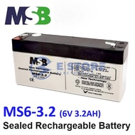 MSB 6V 3.2AH Rechargeable Sealed Lead Battery (MS6-3.2)