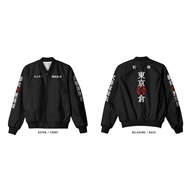 Jaket Bomber Pria Wanita Tokyo Revengers Manji Touman Anime Manga