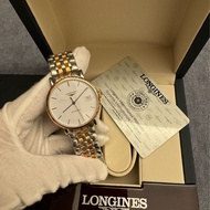 LONGINES 浪琴 律雅机械男錶 銀間金配色 L48105127