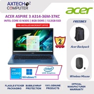Acer Aspire 3 A314-36M-37KC 14'' FHD Laptop Steam Blue ( i3-N305, 8GB, 512GB SSD, Intel, W11P, HS )