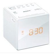 Sony Clock Radio ICF-C1 – FM/AM/Wide FM Compatible, Sleep Timer, White