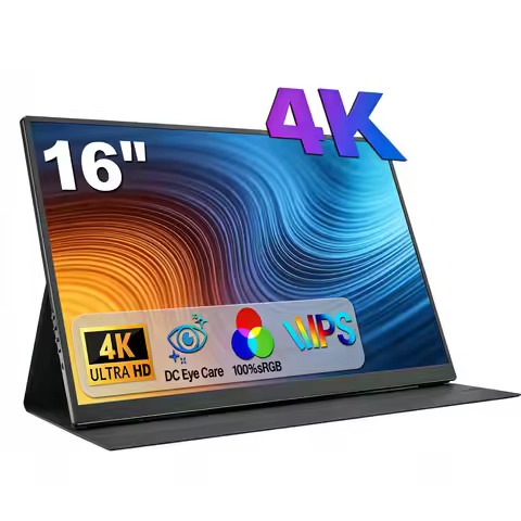16" 4K Portable Monitor 3840x2400 16:10 UHD 1500:1 Contrast 100% DCI-P3 , External Second Screen for
