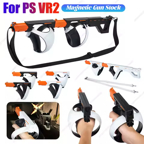 For Sony PS VR2 Magnetic Gun Stock Quick Release VR Shooting Gun Holder Controller Handle Grip Vario
