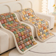 New Bohemian Pure Cotton Couch Cushion Universal for All Seasons Sofa Mat Home Mat Decor Non-slip Re