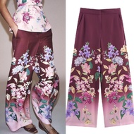 Maroon Fancy Flower Pants 78806 (BZ)