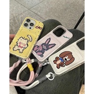 Cute Cartoon Rabbit Dog Card Holder Case iphone 17 Pro Max 11 Pro Max 16E 13 Pro Max Ip 13 15 Plus 7