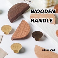{SG} Wooden Cabinet Door Handle Cabinet Knob Drawer Handle Drawer Knob Kitchen Cabinet Handle Wardro