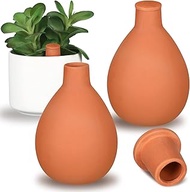 Blushtier 2 Pcs Watering Pots Large Terracotta Watering Pots with Lid 34 oz Terra Cotta Self Waterin