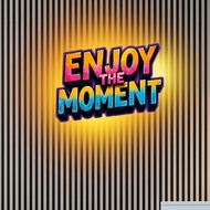 Quote enjoy the moment decorative bedroom lamp