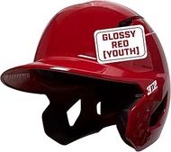 3N2 Pro Clutch Baseball Helmet - High-Impact Shell, Moisture-Wicking Padding - Glossy, Red - One Siz