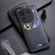 Leather Card Case for IQOO 12 5G Casing Cover
