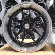 Work Emotion CP2 (Black &amp; Chrome Lips) Sport Rim 17x8.5JJ ET15 (4x100/114.3)
