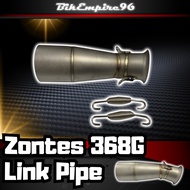 Zontes 368G Link Pipe Stainless Steel 51mm Muffler Fitment PNP For Zontes 368G Exhaust