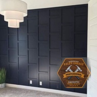 kayu Shiplap wainscoting 4ft x lebar 1in sampai 6in x9mm/6mm matrial mdf mudah cat (max25 batang sat