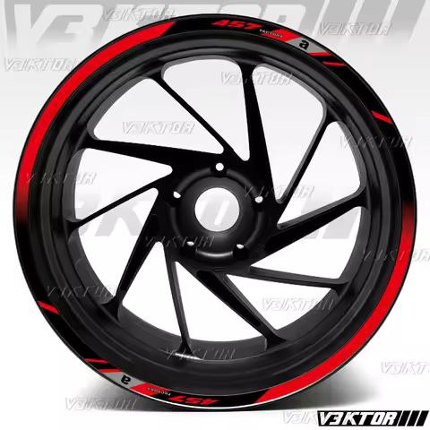 Motorcycle Wheel Stickers Reflective Rim Decals For Aprilia RS457 RS 457