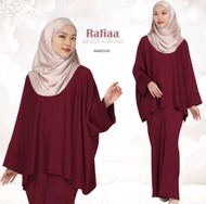 Rafia Baggy Kurun Set Material- Cey Crepe Size XS to 4XL