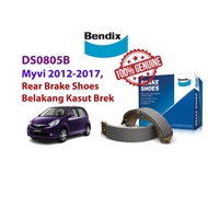 PERODUA Myvi Lagi Best 2nd Generation 2012-2019 BENDIX Rear Brake Shoes / Kasut Brek DS0805B