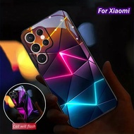 Latest Picture Custom DIY Lighting Glass LED Phone Case For Xiaomi Redmi POCO Series