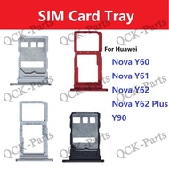 For HuaWei Nova Y60 Y61 Y62 Plus Y90 Sim Card Micro SD Card Tray Socket Holder Slot