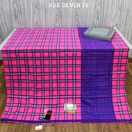 Sarung bhs Royal Sutra kotak jadul motif KBS, KDM, KKR, kualitas gold