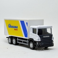 Uni Car Scania Mainan Truk Kurir DHL JNE Sicepat Wahana Anteraja JNT 3