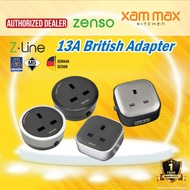 Zenso Z-Line British Adapters Power Track Socket / 1 Year Warranty (not compatible with Eubiq -) / Z