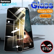 (2 Pieces)Privacy Glass for Realme 15 Screen Protector Film for Realme15 Full Screen Cover Tempered 