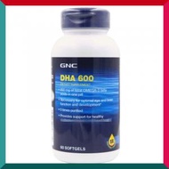 GNC - DHA 600 60粒液態軟膠囊 心腦血管 聰明丸 視力眼睛健康 (參考效期: 02/2026*)