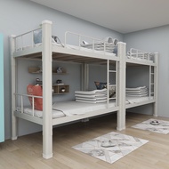 Sg Sales Double Decker Bed Frame Double Bed Loft Bed High Low School Double Layer Iron Bed Dormitory Staff Student Dormitory Single Person Double Height-Adjustable Bed