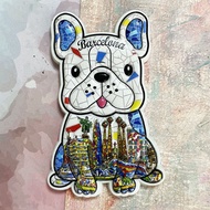 Barcelona ‌ Sagrada Familia Cathedral, souvenir dog 3D refrigerator magnets Collection of arts and c