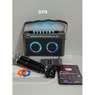 Loa Bluetooth live stream SY9 kèm 2 micro karaoke không dây