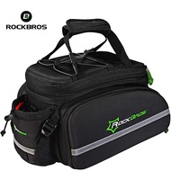 ROCKBROS Bag Waterproof Bike Rear Seat Bag with Shoulder Strap Bike Trunk Pack Bicycle Double Panniers Bag Rainproof