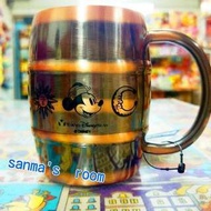 日本 東京海洋迪士尼購回 迪士尼米奇古銅色酒桶鋼杯 米老鼠馬克杯 日本連線