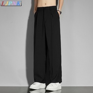 LJPNK Trendy Men’s Lazy Style Slacks – Loose-Fit High Street Straight Cut Pants